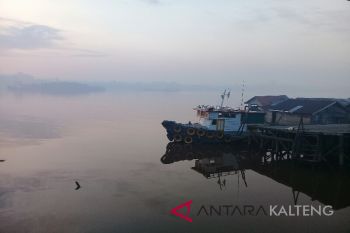Asap kebakaran lahan selimuti Sampit di pagi hari