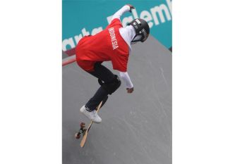 Asian Games  - Skateboarder berhijab Indonesia raih medali perunggu