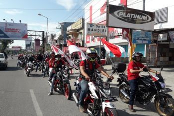 Komunitas motor Honda Palu kobarkan semangat kemerdekaan lewat Convoy Merdeka