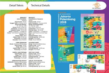 Pos Indonesia terbitkan perangko edisi Asian Games