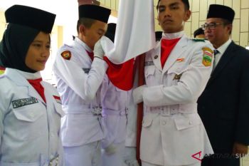 Ini dia pasukan Paskibraka untuk HUT ke-73 RI di Solok Selatan