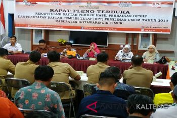 KPU tetapkan pemilih di Kotim 275.505 orang
