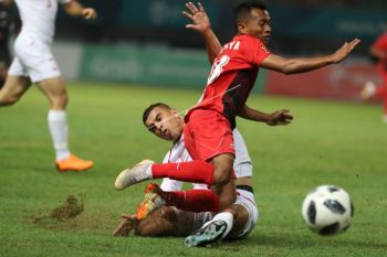 Irfan Jaya dan gol internasional pertamanya