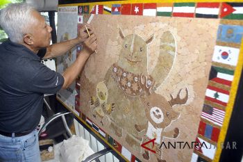 Lukisan cangkang telur Asian Games