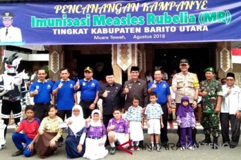 Imunisasi MR dilaksanakan di seluruh SD dan SMP Barut