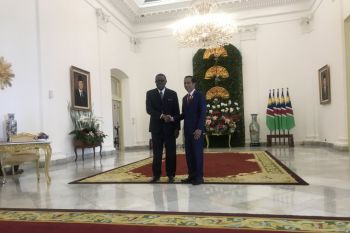 Jokowi sambut Presiden Namibia dengan upacara kenegaraan