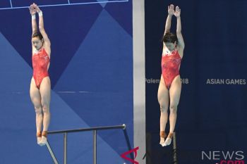 Asian Games - China boyong semua emas nomor pasangan loncat indah