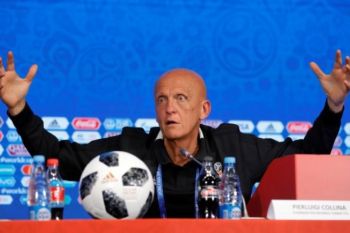Collina mundur sebagai ketua wasit UEFA