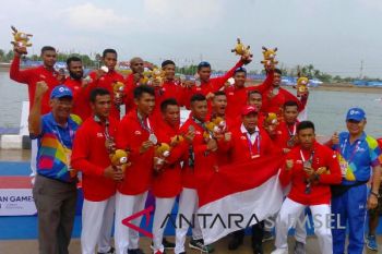 Asian Games (dayung) - Tim putra Indonesia gagal raih emas perahu naga