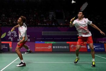 Tim bulu tangkis putra Indonesia harus puas dengan perak