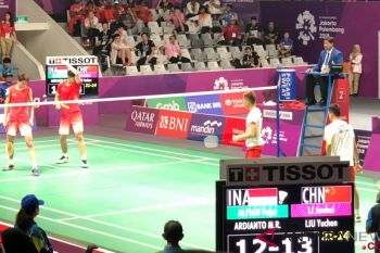Kalahkan juara dunia China, Fajar/Rian ke final ganda putra Asian Games 2018