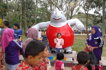 Kawasan Jakabaring Sport City tetap ramai didatangi pengunjung