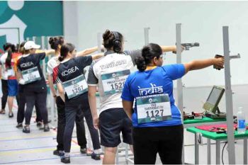 Menembak - Final 25 meter Air Pistol Putri