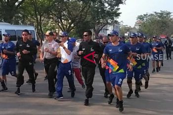 Obor Asian Games dikirab di Kabupaten Banyuasin