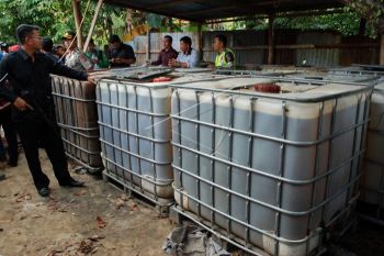 Polda Jambi ciduk penimbun 98,87 ton BBM di Muarojambi