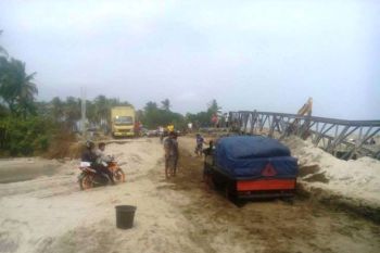Jalan Putus di Krui Selatan Segera Diperbaiki