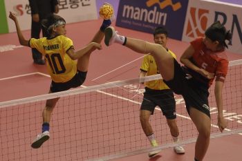 Asian Games - Timnas takraw putri raih kemenangan pertama atas Jepang