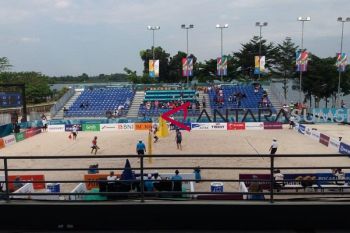 Asian Games (voli pantai)  - Indonesia taklukkan Hong Kong dua set