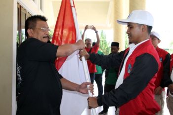 Bupati Terima Peserta Kirab Satu Negeri GP Ansor