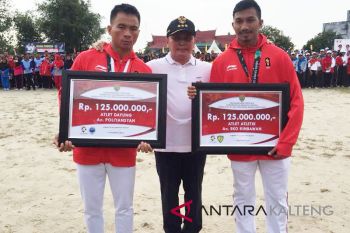 Gubernur beri bonus kepada atlet asal Kalteng Rp250 juta
