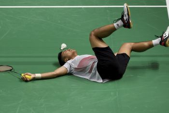 Asian Games (bulu tangkis) - Dokter: Penanganan Anthony Ginting saat kram kurang tepat