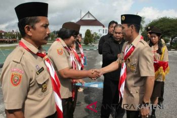 Begini penilaian Bupati Arton tentang kiprah Pramuka di Gunung Mas