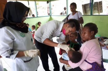 Capaian imunisasi MRP di Kabupaten Jayapura melampaui target