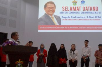 Menkominfo orasi ilmiah di Universitas Hasanuddin