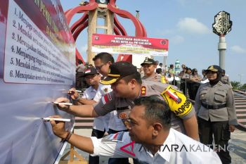 PWI dan Polres Kotim deklarasi dukung pemilu damai