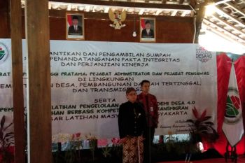Puluhan pejabat Kemendes dilantik di kawasan desa