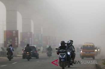 Dumai masih berselimut asap kebakaran lahan dan hutan