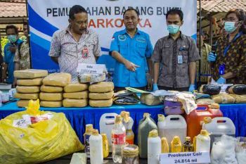 Polisi gagalkan pengiriman 510 kilogram ganja ke Jakarta