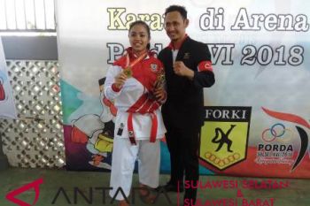 Makassar raih emas pertama Porda dari karate