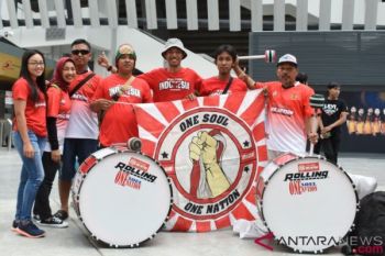 Serba-serbi piala U-16: Merah putih raksasa dan tabuhan drum di Malaysia