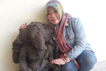 Temuan Arca Ganesha Dieng diamankan