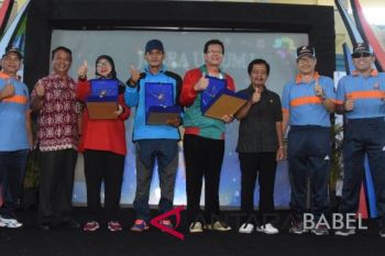 SMK Negeri 1 Sungailiat juara umum O2SN