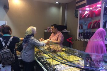 Harga emas di Palembang meranjak naik