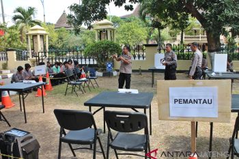 Puluhan perwira Polresta Surakarta ikuti pelatihan pengamanan pemilu