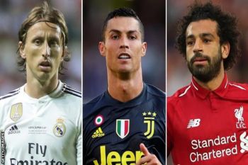 Ronaldo, Modric dan Salah masuk kandidat pemain terbaik FIFA
