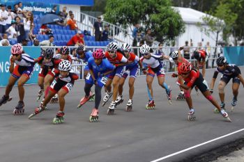 Asian Games (sepatu roda) - Saat Oky kehilangan tandem