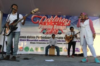 Deklarasi Pemilu Damai 2019 digelar di Tugu Proklamasi
