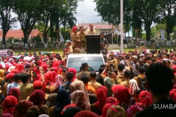 Ribuan pegawai honorer Sumbar menuntut diangkat jadi PNS