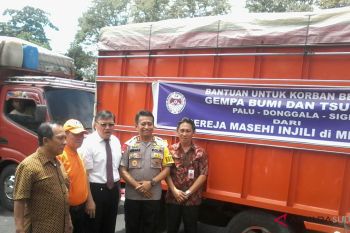 Kapolda lepas bantuan kemanusiaan korban bencana Sulteng