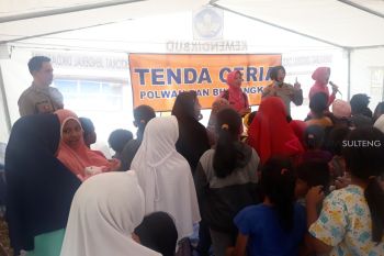 Anak-anak korban gempa Petobo jalani pembinaan psikologi