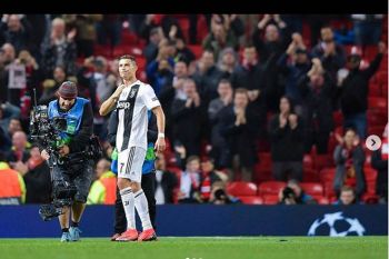 Cristiano Ronaldo nirgol di Old Trafford