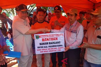 Ini bantuan Pemprov Sumbar untuk korban banjir Pasaman Barat
