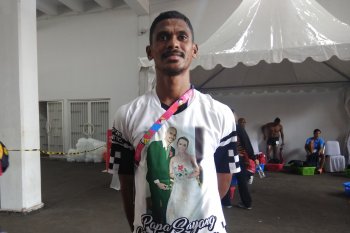 Love for wife motivates Kolymau to win medal