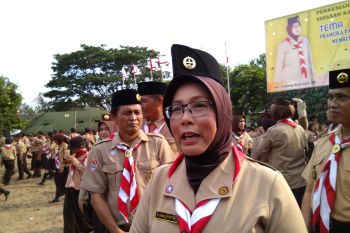 Ketua Persit : pramuka bentuk generasi muda berkarakter