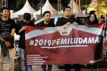 Komunitas Independen Sadar Pemilu adakan aksi untuk Pemilu damai