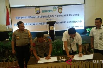 ANTAM-Polda Sultra MoU pengamanan objek vital